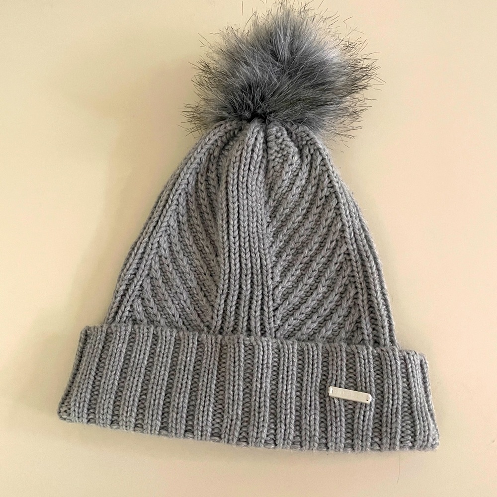 Kids Tommy Hilfiger winter hat beanie pom pom